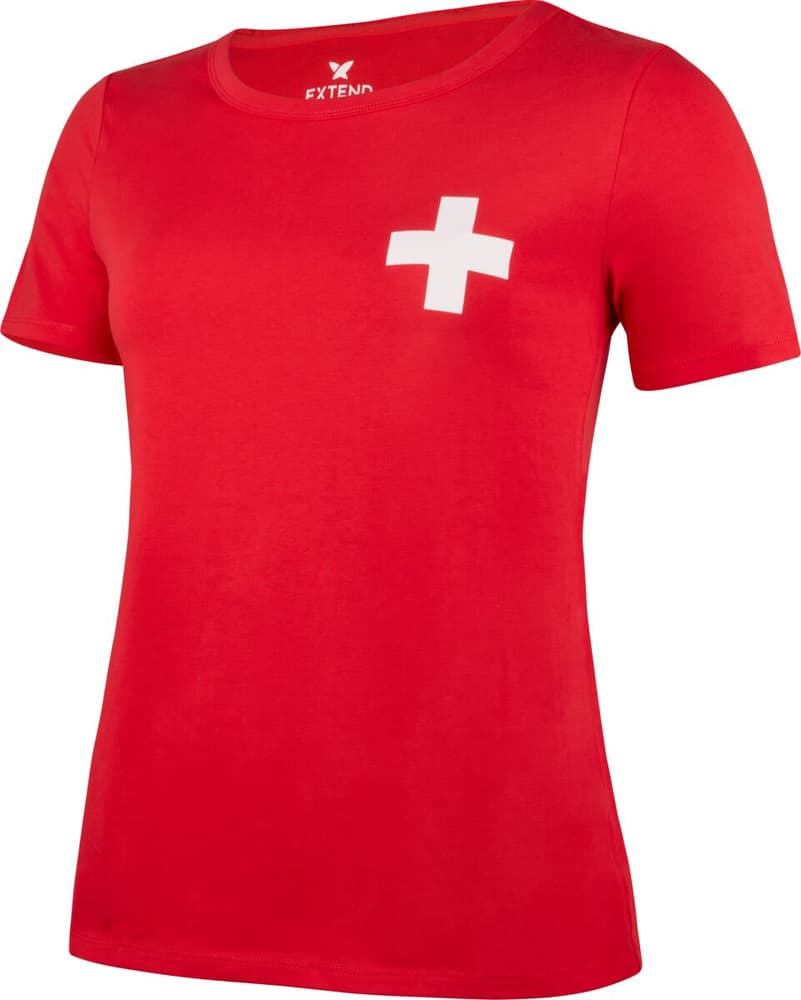 Fanshirt  Svizzera T-shirt Extend 491138800430 Taglie M Colore rosso N. figura 1