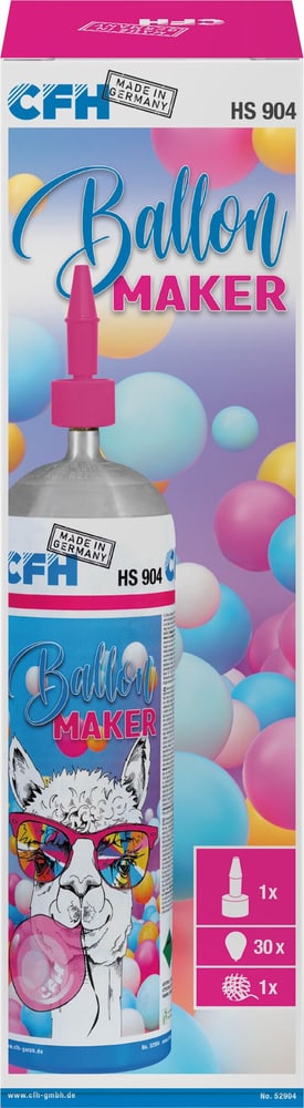 Kit hélium Ballooner HS 904 Cartouche de gaz Cfh 668954800000 Photo no. 1
