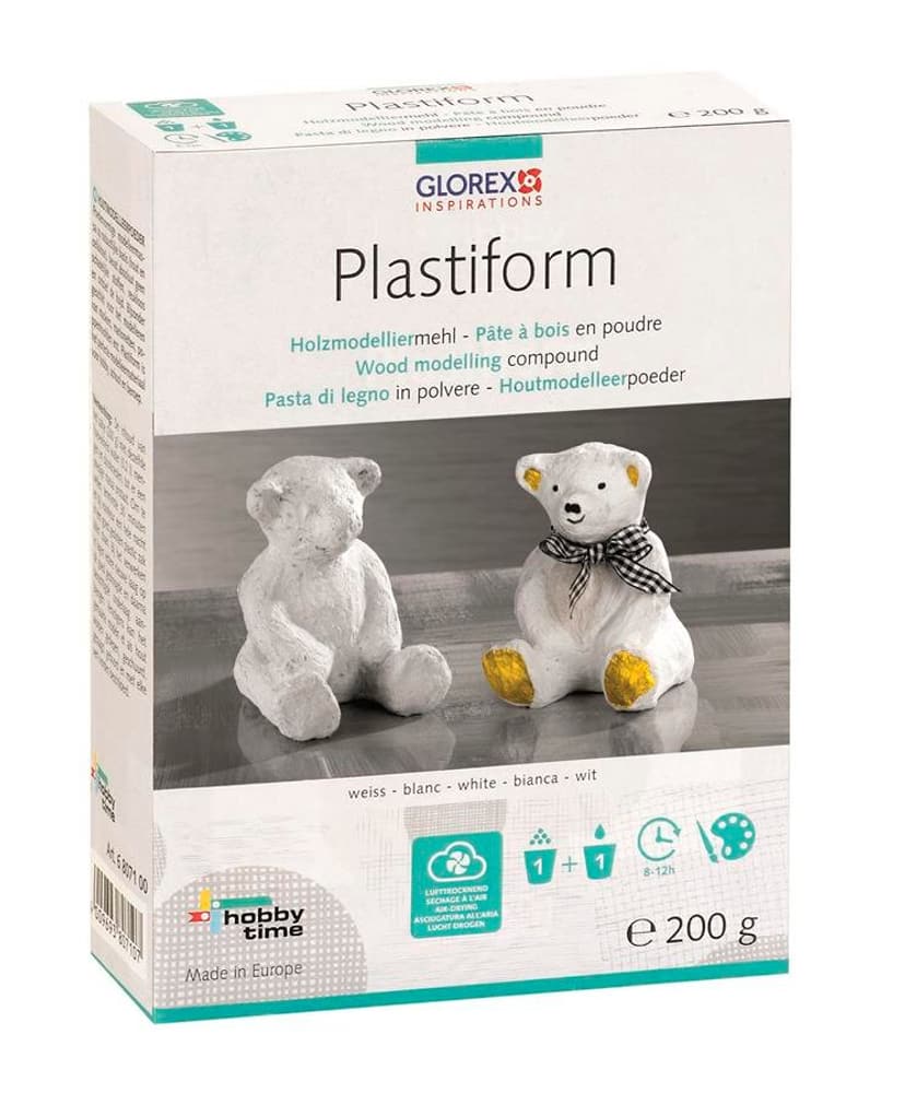 Plastiform elfenbein Box 200g Fichte / Deutschland Modelliermasse Glorex Hobby Time 665478900000 Bild Nr. 1