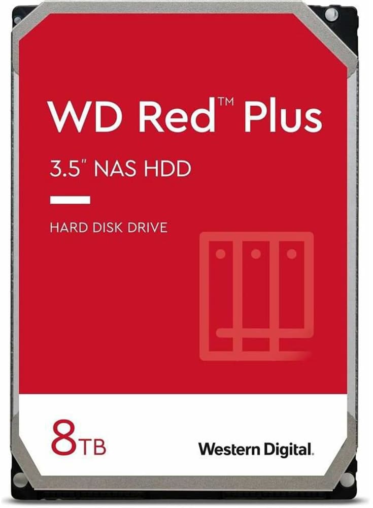 WD Red Plus 3.5" SATA 8 TB Interne Festplatte Western Digital 785300186696 Bild Nr. 1