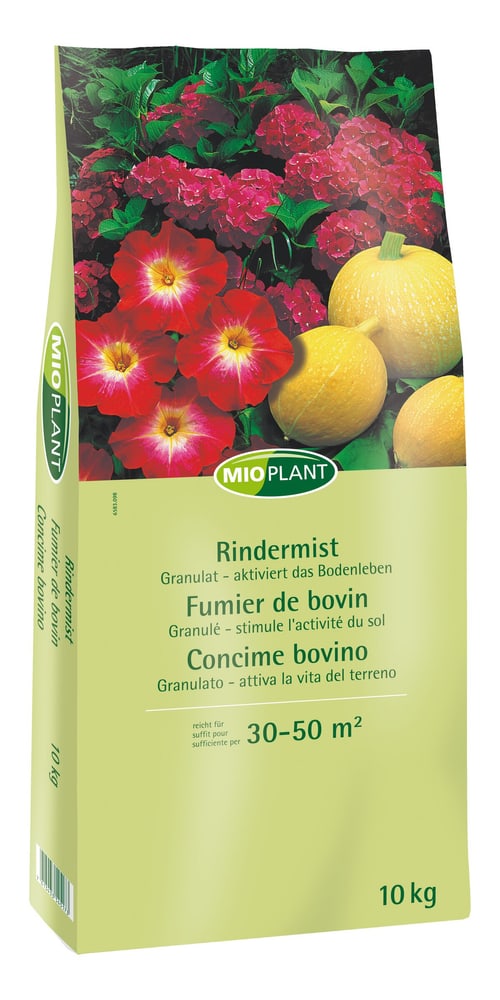 Rindermist, 10 kg Feststoffdünger Mioplant 658309800000 Bild Nr. 1