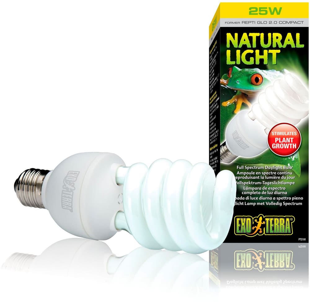 Terrarienlampe Natural Light E27, 25W, 19.5 cm Aquarientechnik Exo Terra 785302400558 Bild Nr. 1