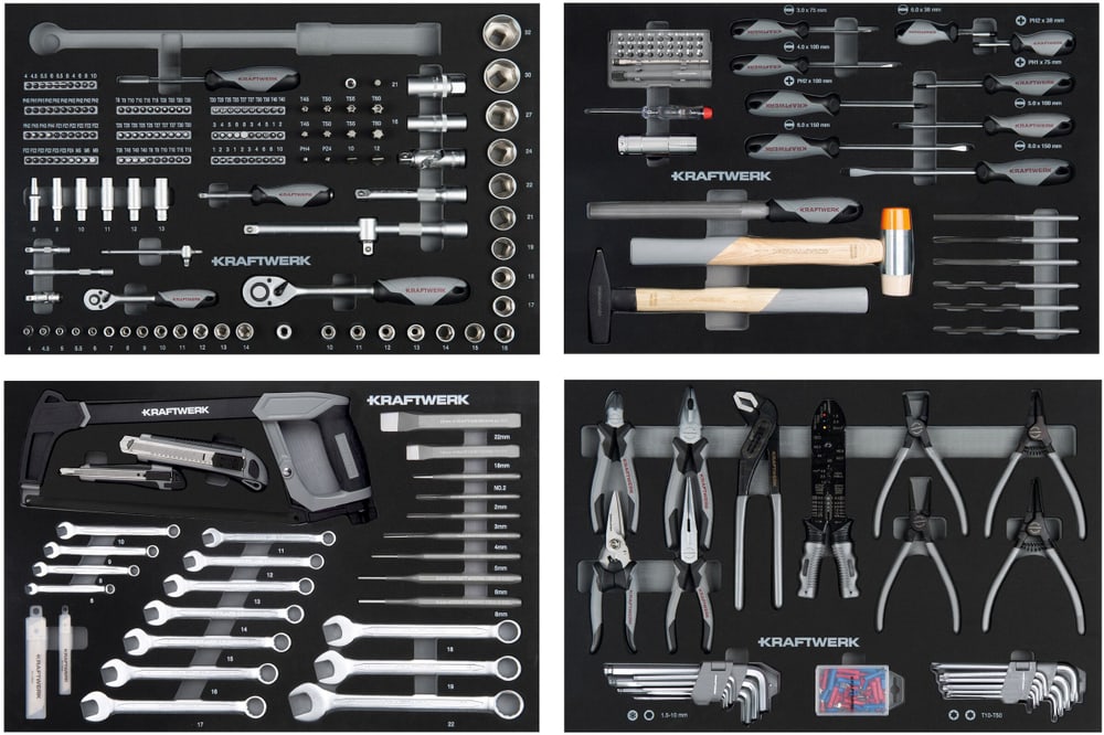 Composition d'outils EVA 337 pcs. Coffret à outils KRAFTWERK 601340100000 Photo no. 1