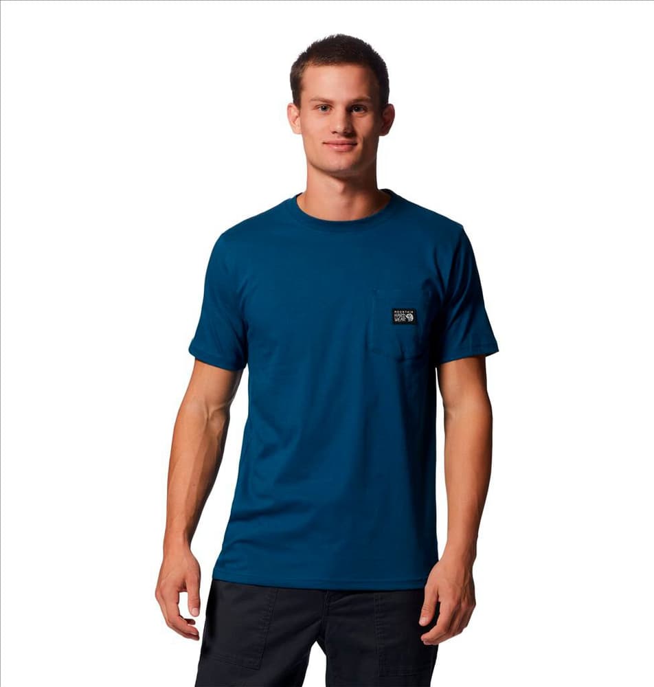 M MHW Pocket Tee T-Shirt MOUNTAIN HARDWEAR 469647300742 Taglie XXL Colore azzurro N. figura 1