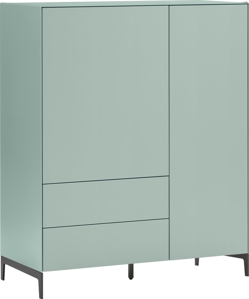 LUX Highboard 400847900000 Dimensions L: 100.0 cm x P: 46.0 cm x H: 123.5 cm Couleur Bleu clair Photo no. 1