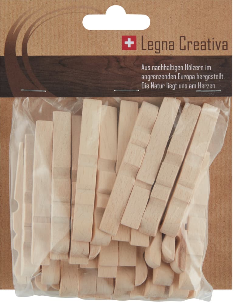 Mollette per bricolage Clip di legno Legna Creativa 667023800000 N. figura 1