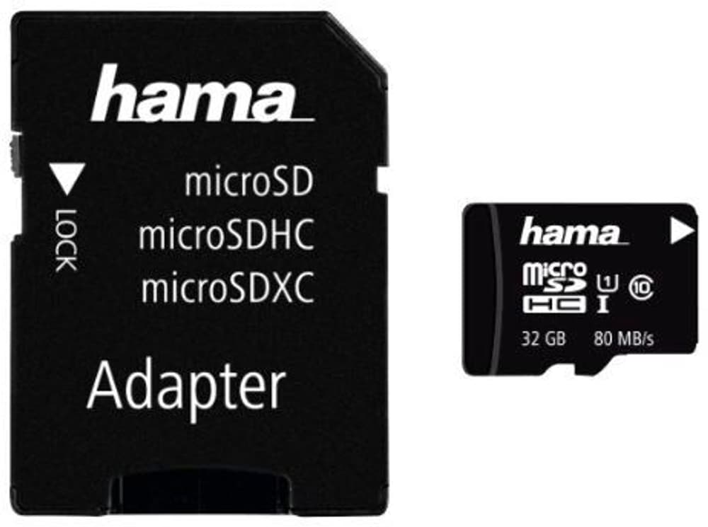 32GB Class 10 UHS-I 80MB / s + Adapter / Foto Scheda di memoria Hama 785300172174 N. figura 1