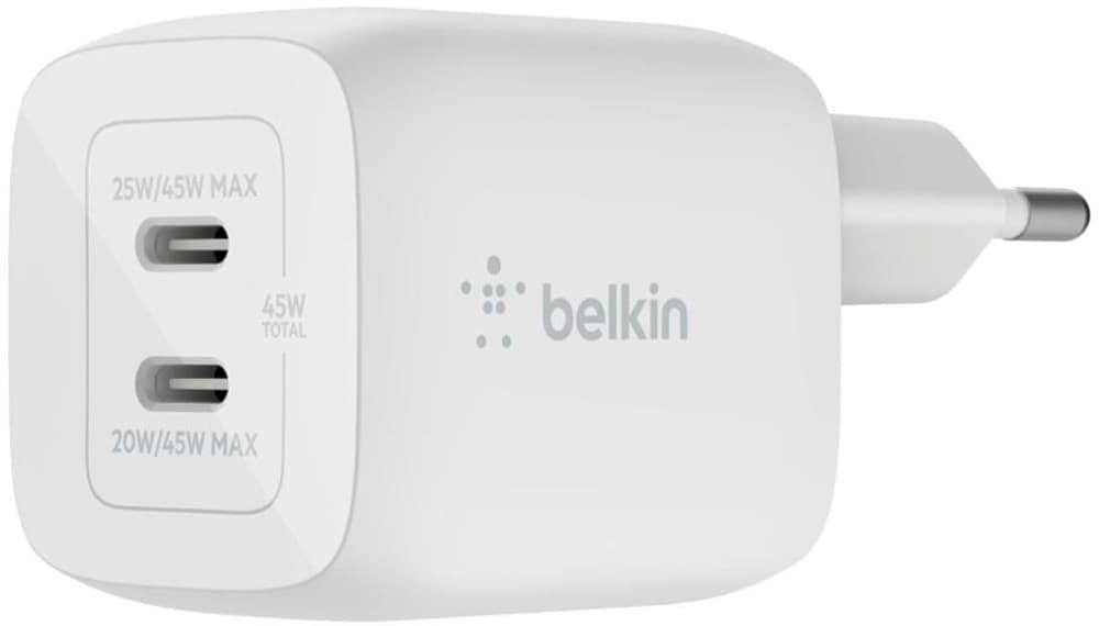 Caricatore da parete USB Dual USB-C GaN PD 45W Caricabatteria universale Belkin 785300188571 N. figura 1