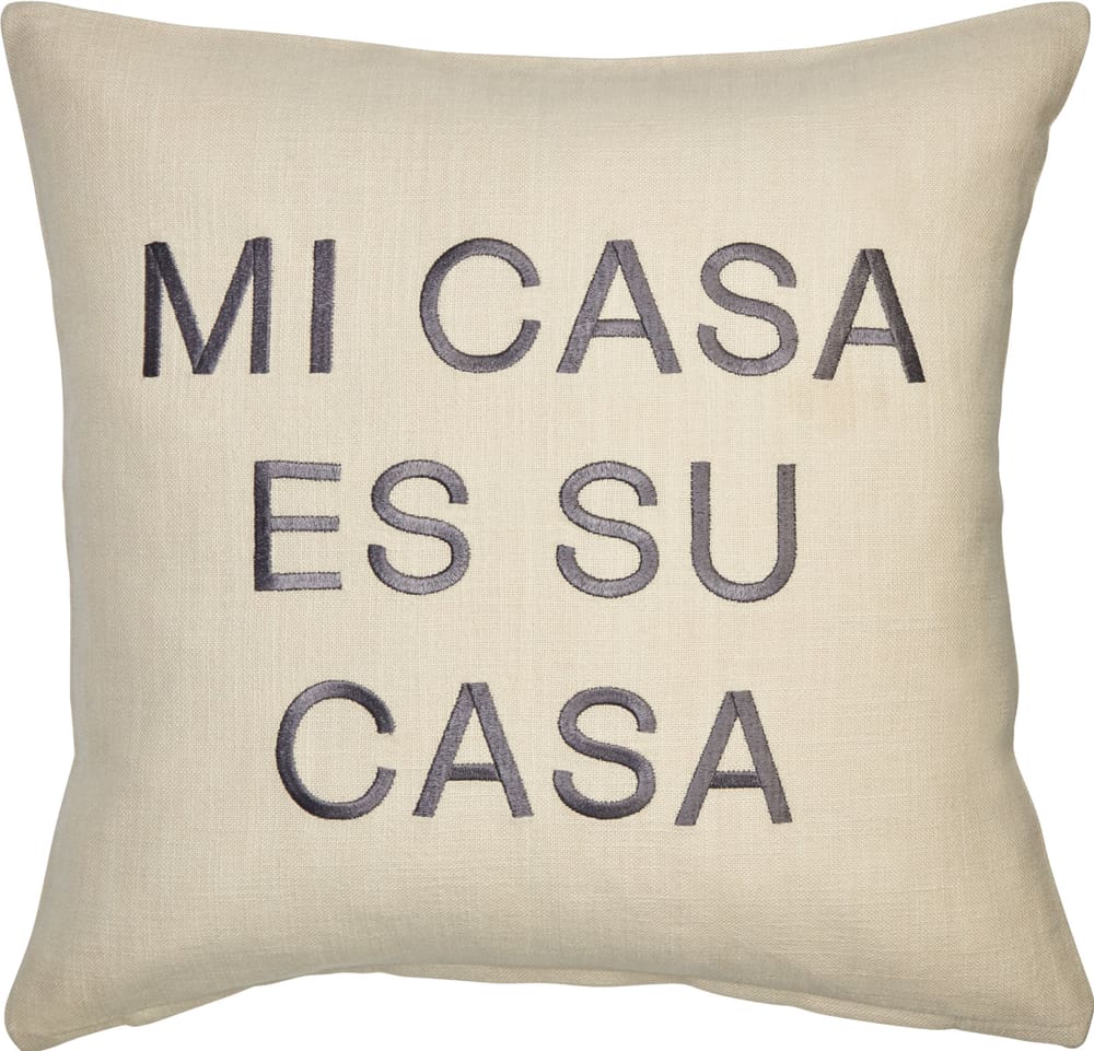 MI CASA ES SU CASA Coussin décoratif Julian Zigerli x Micasa 450921340898 Couleur Crème Dimensions L: 45.0 cm x H: 45.0 cm Photo no. 1