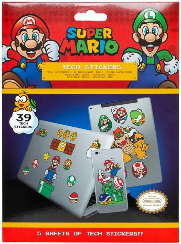 Nintendo: Super Mario Tech Sticker Merch Pyramid Internationa 785302408110 Photo no. 1
