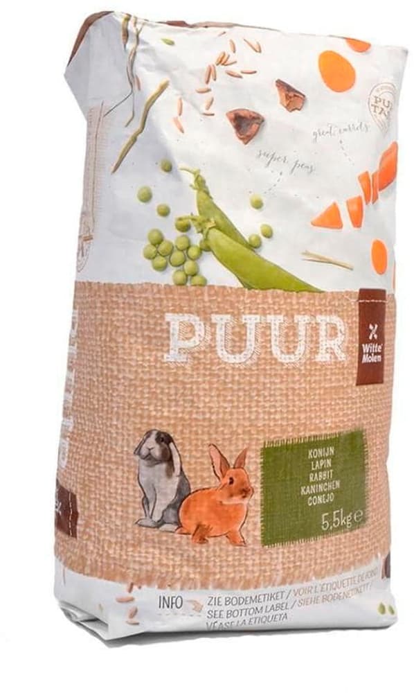 Hauptfutter Puur Gourmet-Müsli für Kaninchen, 5.5 kg Futter Witte Molen 785302400584 Bild Nr. 1