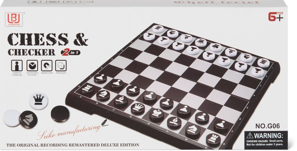 Chess e Checker magnetico Giochi di società 748668200000 N. figura 1