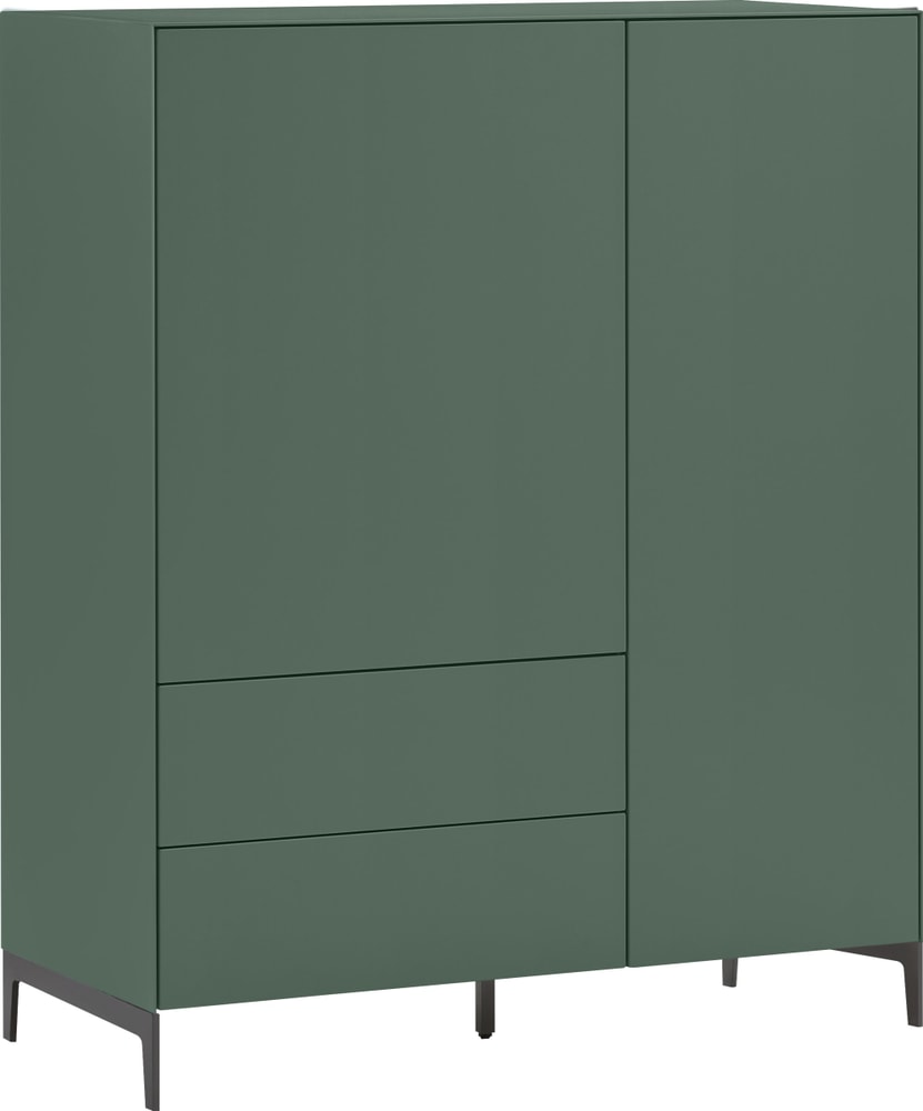 LUX Highboard 400848300000 Dimensions L: 100.0 cm x P: 46.0 cm x H: 123.5 cm Couleur Vert Photo no. 1