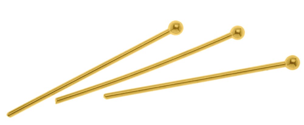 Aghi per perle 10pz 30mm color oro Connettori per gioielli 608143800000 N. figura 1