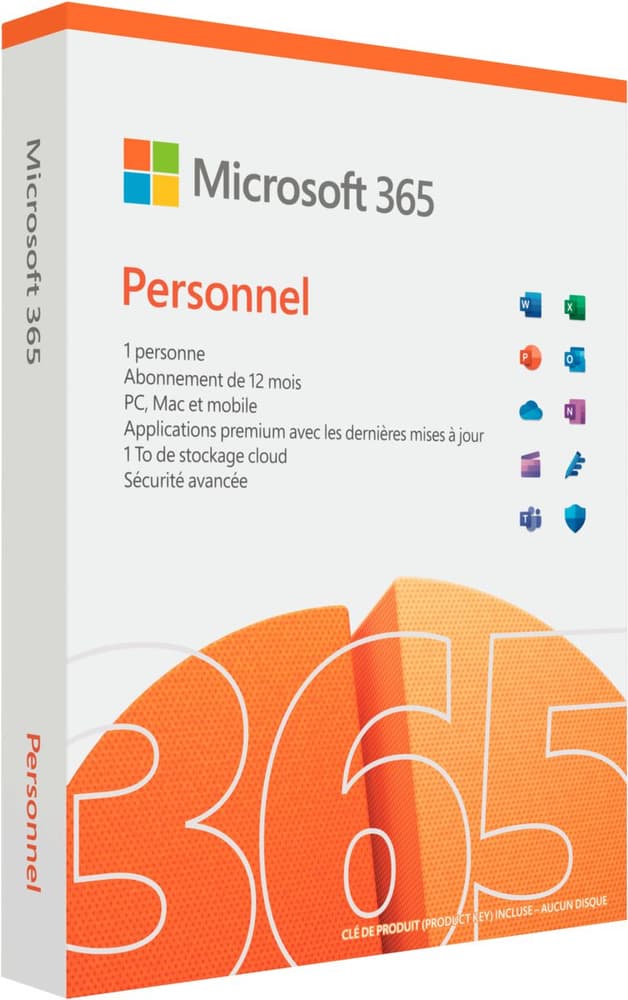 365 Personnel 1 année FR Logiciel de bureau (boîte) Microsoft 799164300000 Photo no. 1