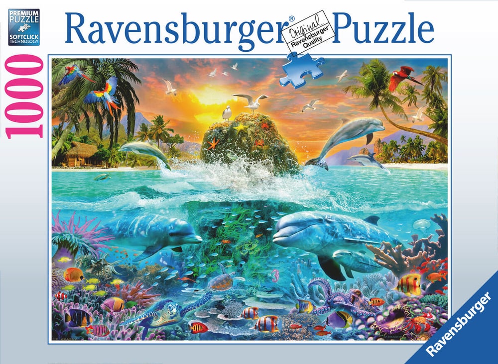 RVB Puzzle 1000 T. L'isola sottomarina Puzzle Ravensburger 749060100000 N. figura 1