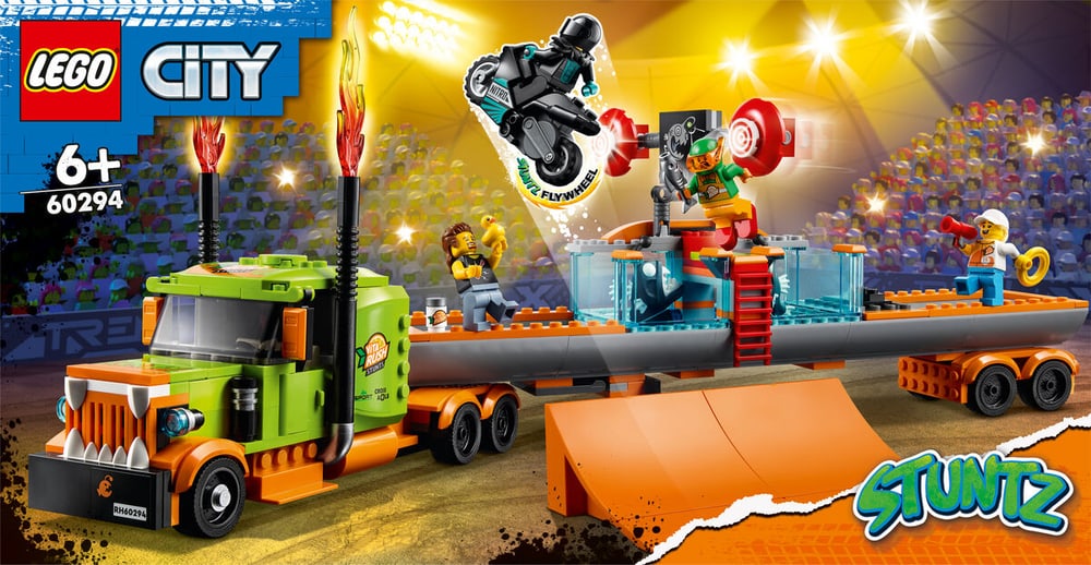 City Stuntz Le camion de spectacle des cascadeurs 60294 LEGO® 748768500000 Photo no. 1