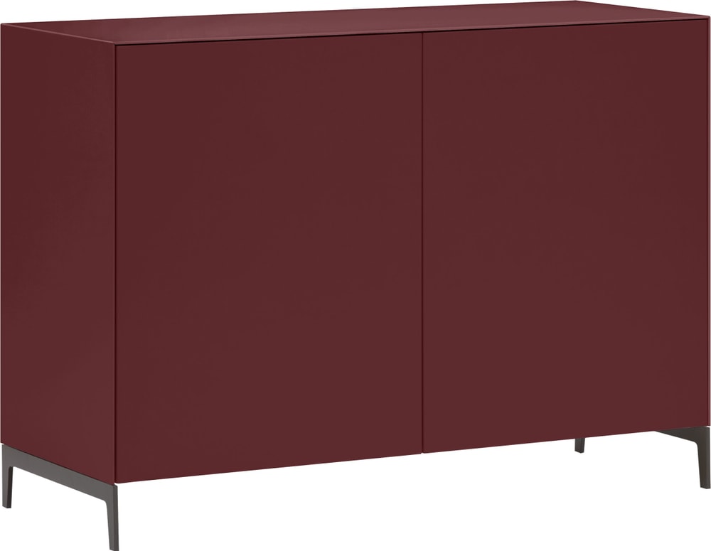 LUX Sideboard LUX Sideboard 400846300000 Grösse B: 120.0 cm x T: 46.0 cm x H: 86.5 cm Farbe Dunkelrot Bild Nr. 1