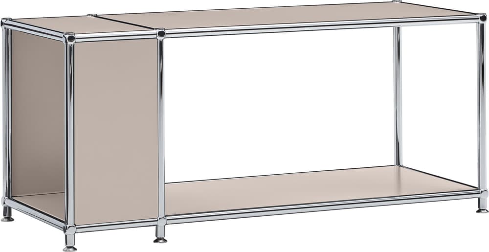 FLEXCUBE Tavolino accostabile 401922100000 Dimensioni L: 97.0 cm x P: 40.0 cm x A: 42.5 cm Colore Talpa N. figura 1