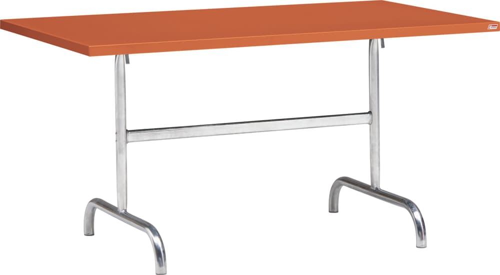 SÄNTIS Tavolo pieghevole Schaffner 408009700079 Dimensioni L: 140.0 cm x P: 80.0 cm x A: 72.0 cm Colore Terracotta N. figura 1
