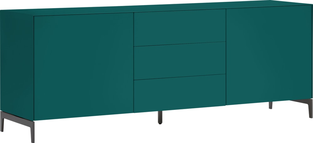 LUX Buffet bas 400850800000 Dimensions L: 180.0 cm x P: 46.0 cm x H: 68.0 cm Couleur Pétrole Photo no. 1