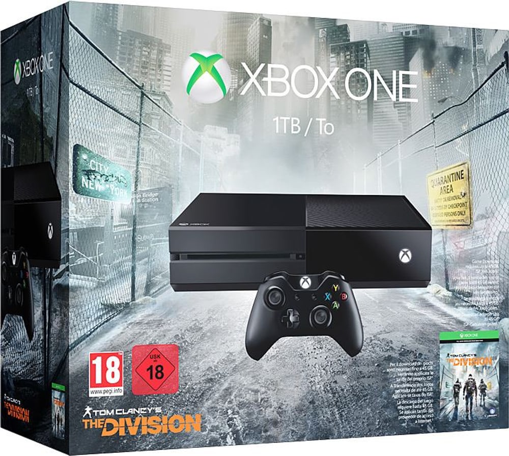 Xbox One 1TB inkl. Tom Clancy's: The Division Microsoft 78543160000016 Bild Nr. 1