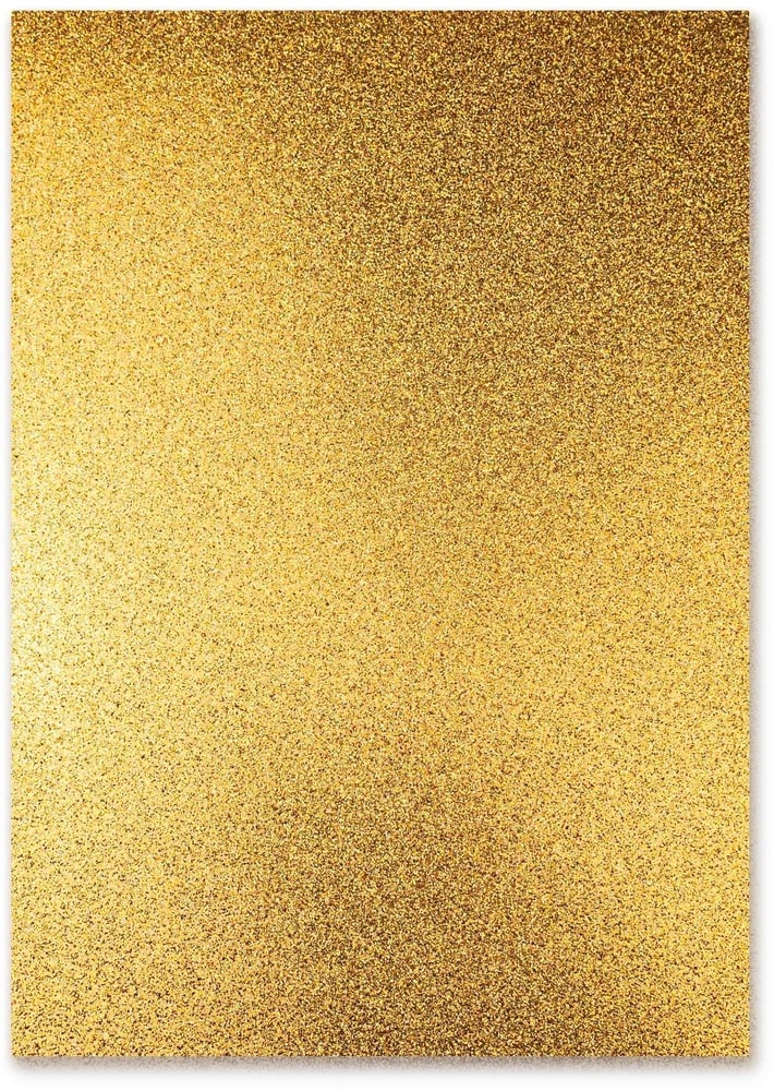 Cartoncino glitterato A4, 300 g/m², 10 fogli, oro Cartone glitterato URSUS 785302426896 N. figura 1