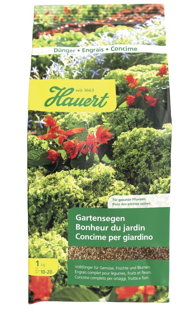 Concime per giardino, 1 kg Fertilizzante solido Hauert 658202800000 N. figura 1