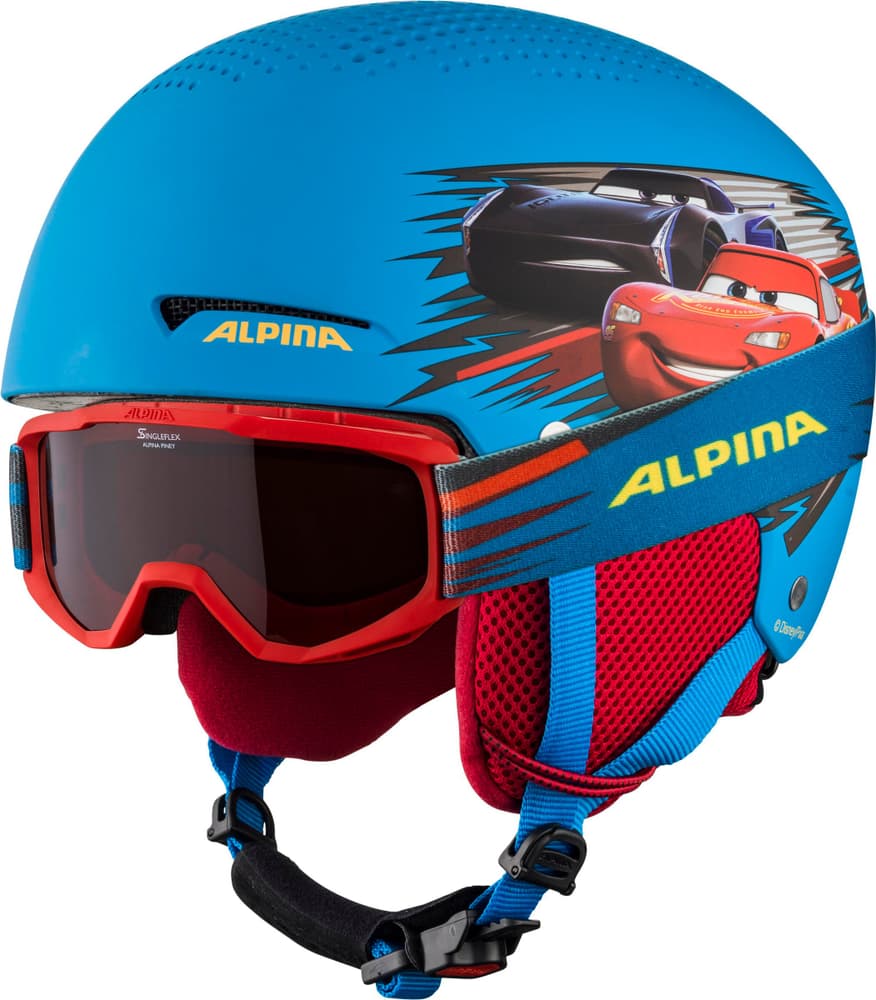 ZUPO DISNEY Casco da sci Alpina 494991550230 Taglie 48-52 Colore rosso N. figura 1