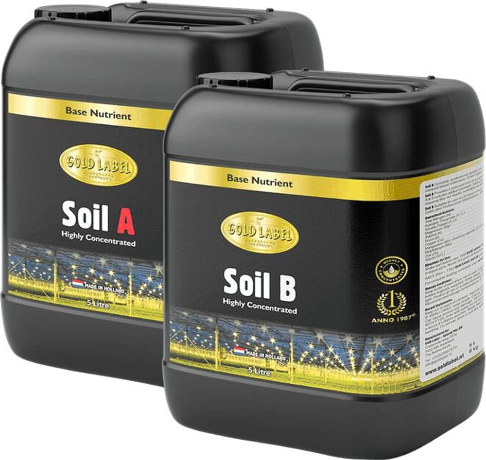 Soil A&B 2x5 Liter Flüssigdünger Gold Label 669700104422 Bild Nr. 1