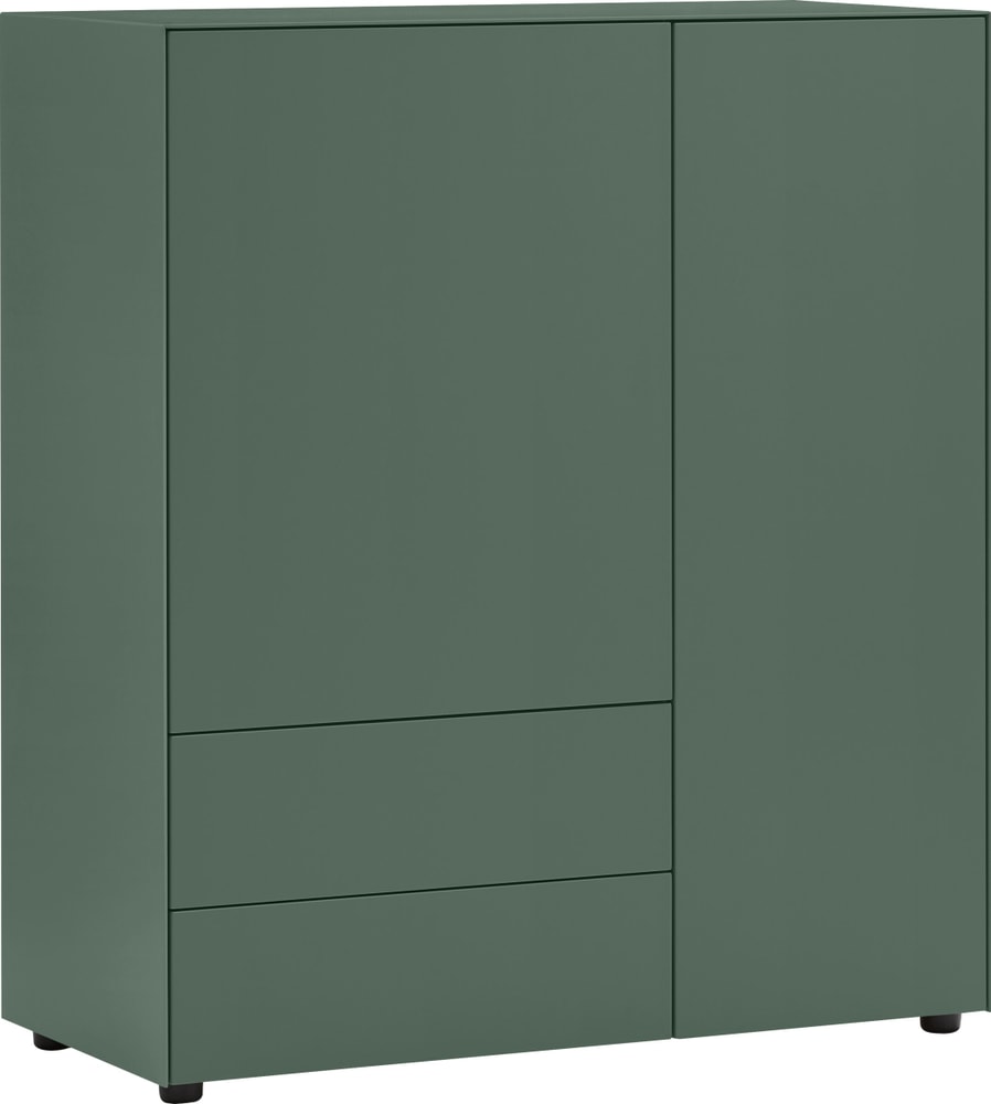 LUX Highboard 400840700060 Dimensioni L: 100.0 cm x P: 46.0 cm x A: 111.5 cm Colore Verde N. figura 1