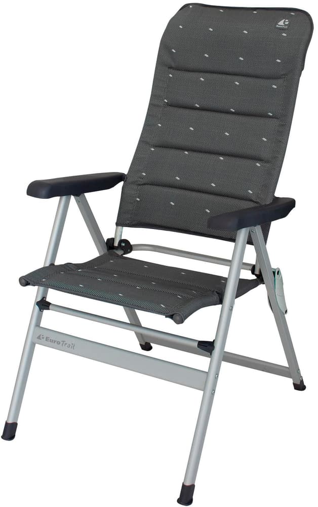 Chaise de camping Trondheim gris foncé Chaise de camping Eurotrail 785302441209 Photo no. 1