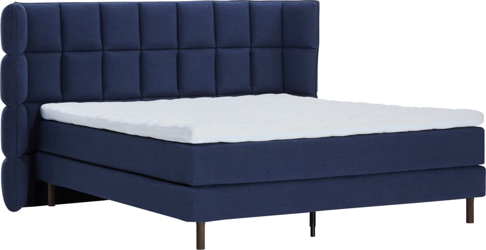 LUNE Letto Boxspring 407929700000 Dimensioni L: 160.0 cm x P: 200.0 cm Colore Blu scuro N. figura 1