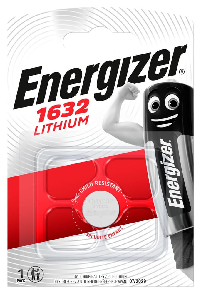 CR1632 Lithium 3Volt Knopfzelle Energizer 704768900000 Bild Nr. 1