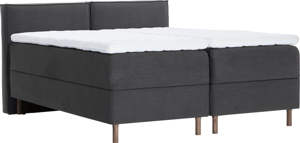 LUNE Letto Boxspring 407930800000 Dimensioni L: 160.0 cm x P: 200.0 cm Colore Antracite N. figura 1