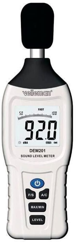 Fonometro DEM201 Misuratore di livello sonoro Velleman 785302414844 N. figura 1