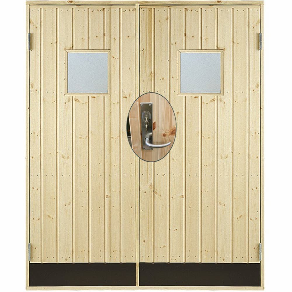 Porta d'ingresso laterale doppia, con kit finestra completo RA 151,2x197,8 cm Porta PLUS 669700109179 N. figura 1