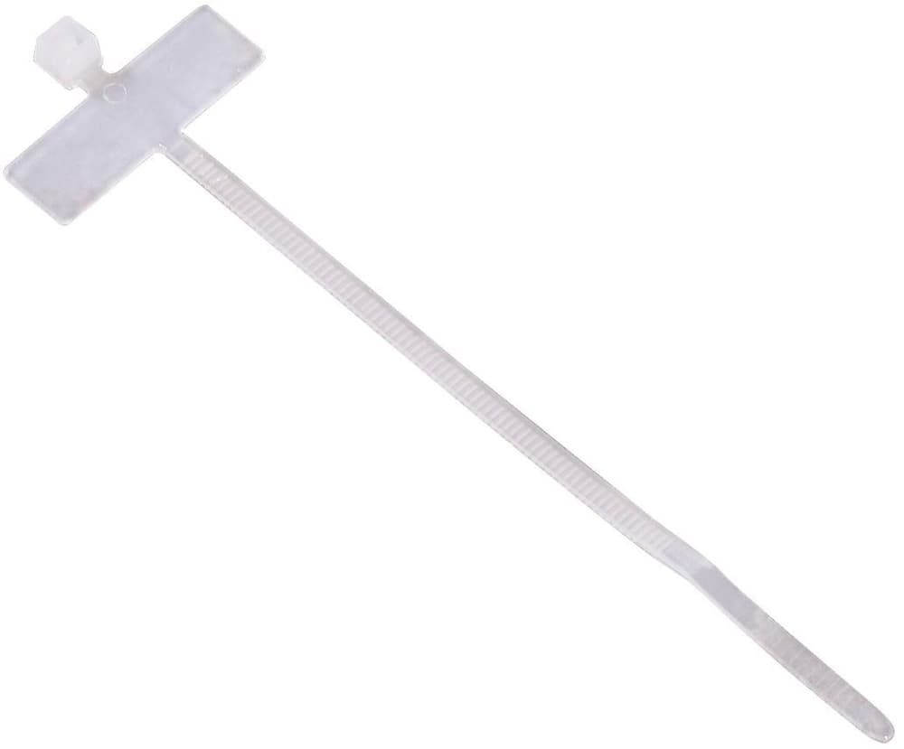 Kabelbinder mit Beschriftungsfeld, 98 mm, 25 Stück, selbstsichernd, Natur Kabelbinder Hama 785300174762 Bild Nr. 1