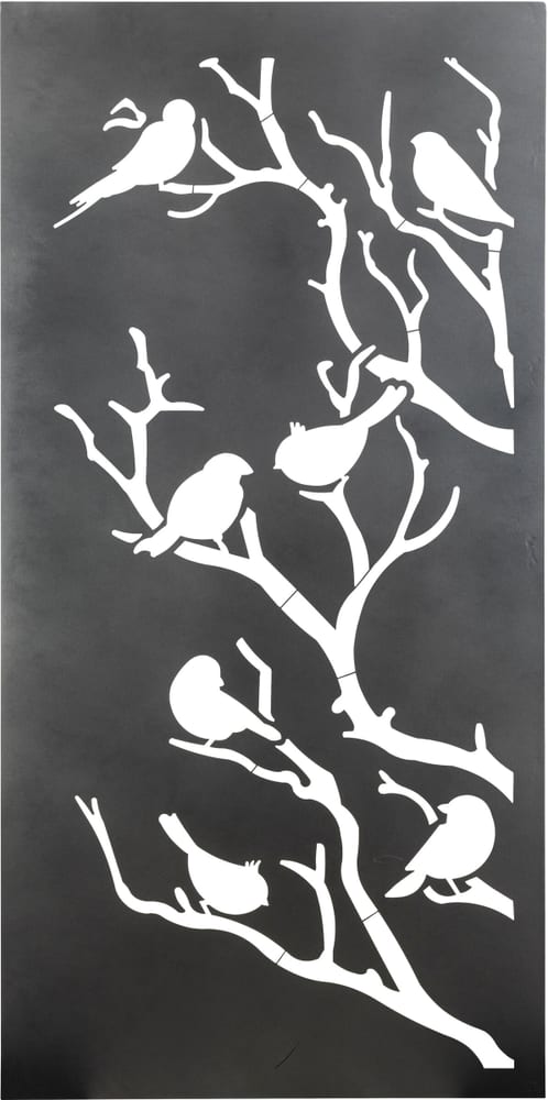 Paravent «Birdie», 200 x 100 cm, anthracite Paravent Nouvel 639059300000 Photo no. 1