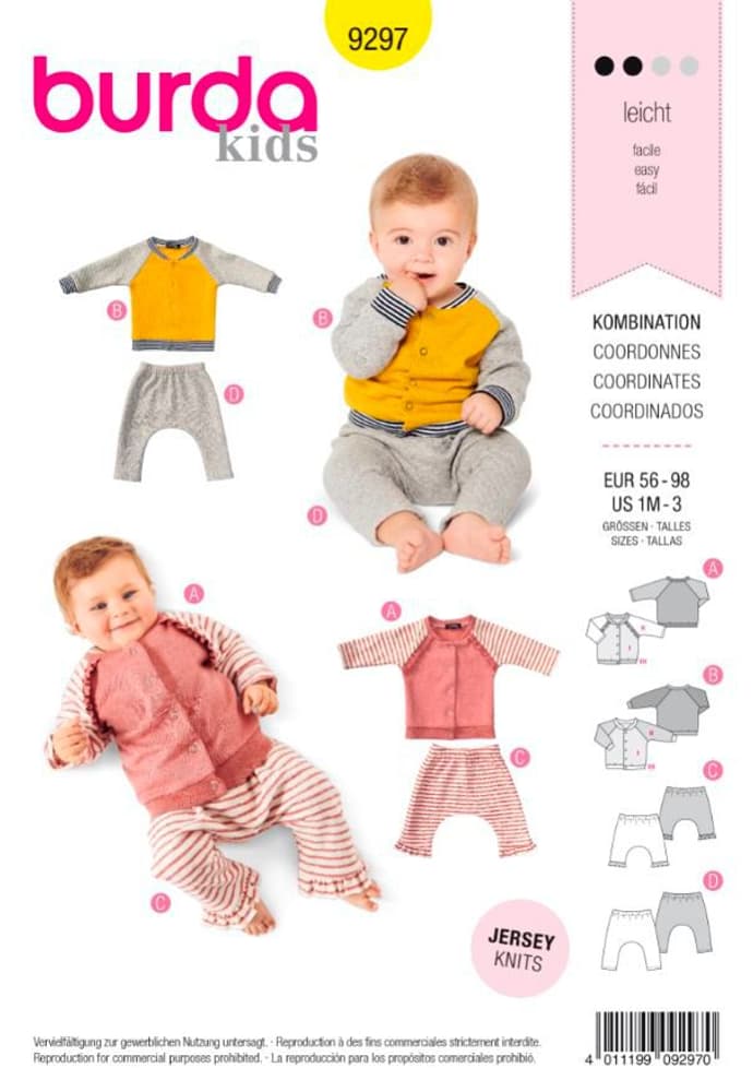 Schnittmuster, Sweatjacke Schnittmuster burda 669700125258 Bild Nr. 1