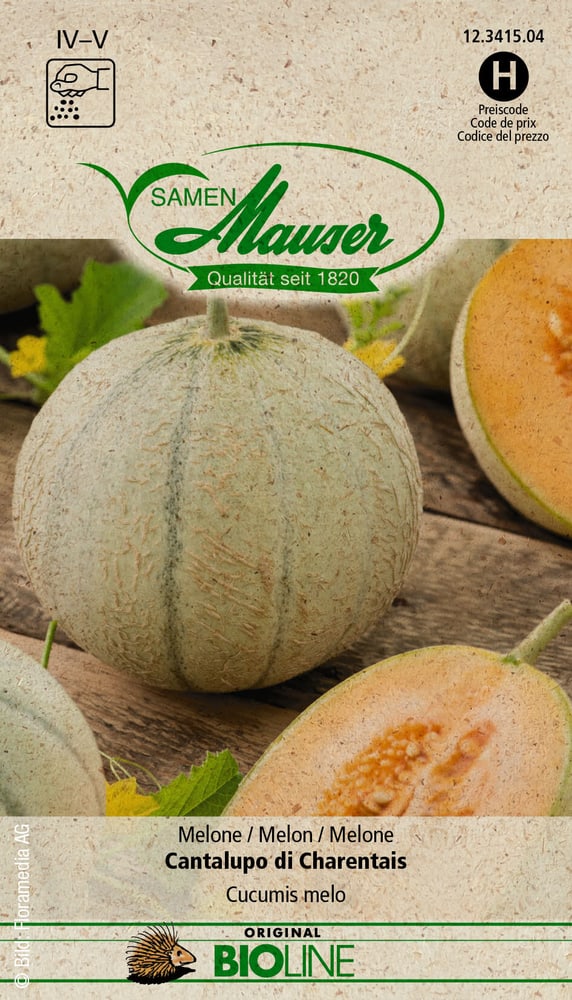 BIO Melone Cantalupo di Charentais Gemüsesamen Samen Mauser 650280500000 Bild Nr. 1