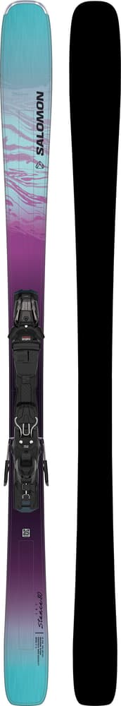 E Stance 80 inkl. M10 GW Skis All Mountain avec fixations Salomon 464327316720 Couleur noir Longueur 167 Photo no. 1