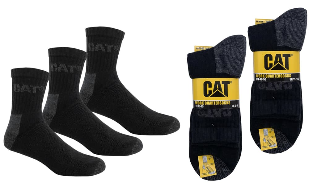 Long Leg quarter socks 3x 41-45 Unterwäsche & Socken CAT 601327600000 Bild Nr. 1