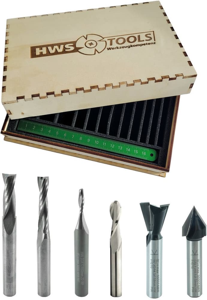 Kit SHAPER Starter 7 pezzi HWS Tools 617168600000 N. figura 1
