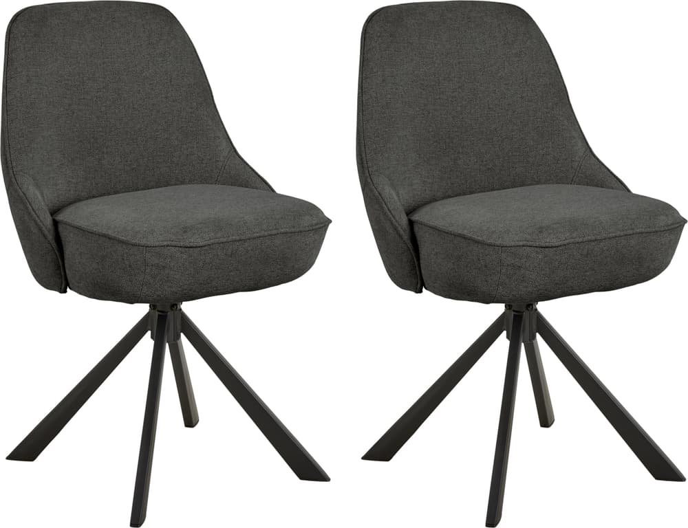 ALVO Stuhl ALVO Stuhl 403793500315 Grösse B: 52.0 cm x T: 56.0 cm x H: 83.5 cm Farbe Dunkelgrau Bild Nr. 1