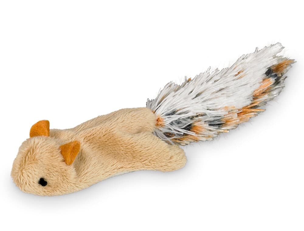 Jouet pour chats écureuil avec peluche Catnip, env. 16 x 4 cm Animal en peluche Nobby 658350600000 Photo no. 1