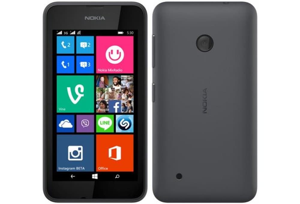 Nokia Lumia 530 DS 4GB grau Nokia 95110031622315 Bild Nr. 1