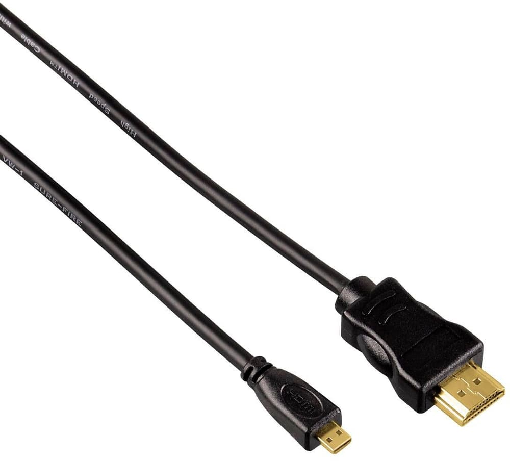 High Speed HDMI-Kabel, St. Typ A - St. Typ D (Micro), Ethernet, 0,5 m Videokabel Hama 785300174930 Bild Nr. 1