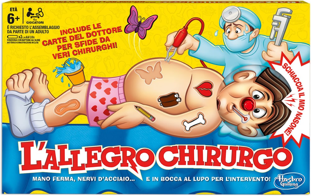 L'Allegro Chirurgo (I) Giochi di società Hasbro Gaming 748907890200 Lingua italiano N. figura 1