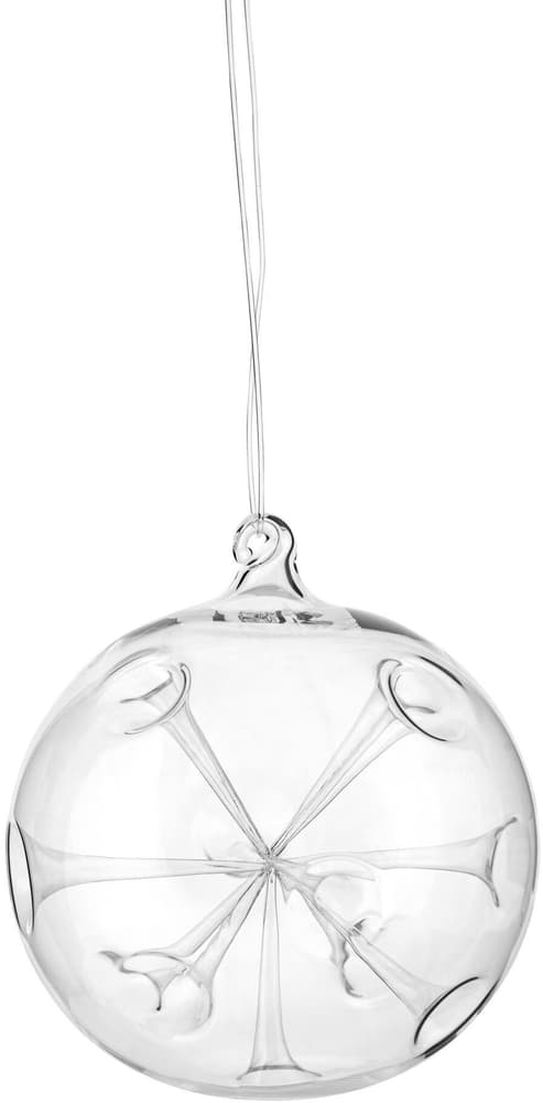 Weihnachtskugel Einstich D: 9 cm, Glas Baumschmuck Glasi Hergiswil 785302444479 Bild Nr. 1